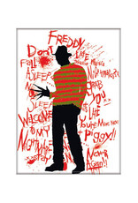 Ata-Boy Nightmare on Elm Street Freddy Red Writing Magnet