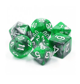 Foam Brain 7ct Dice Set: Emerald Ore RPG Dice