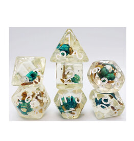 Foam Brain 7ct Dice Set: Morning Glory Seed RPG Dice