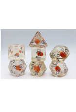 Foam Brain 7ct Dice Set: Frost-Covered Flowers RPG Dice