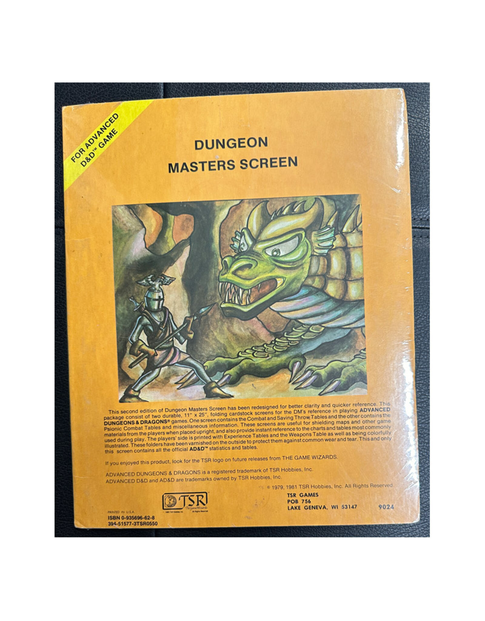 TSR USED - Advanced Dungeons & Dragons Dungeon Master's Screen #9024
