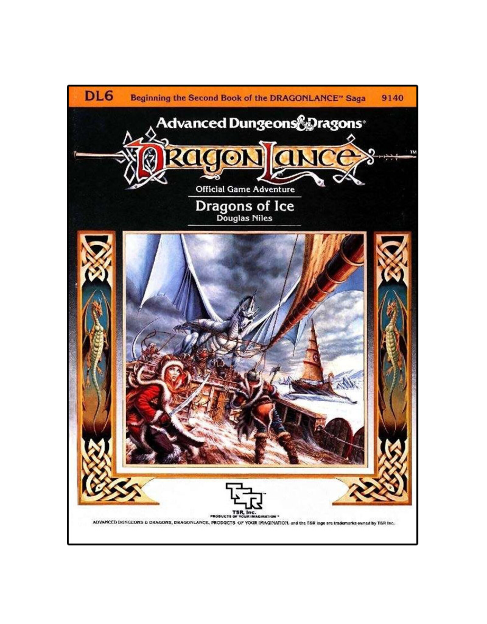 TSR USED - Advanced Dungeons & Dragons Dragon Lance: Dragons of Ice DL6