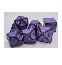 Foam Brain 7ct Dice Set: Timeworn Purple RPG Dice