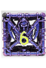 Foam Brain Metal Dice Set: Grim Scythe Hollow - Purple