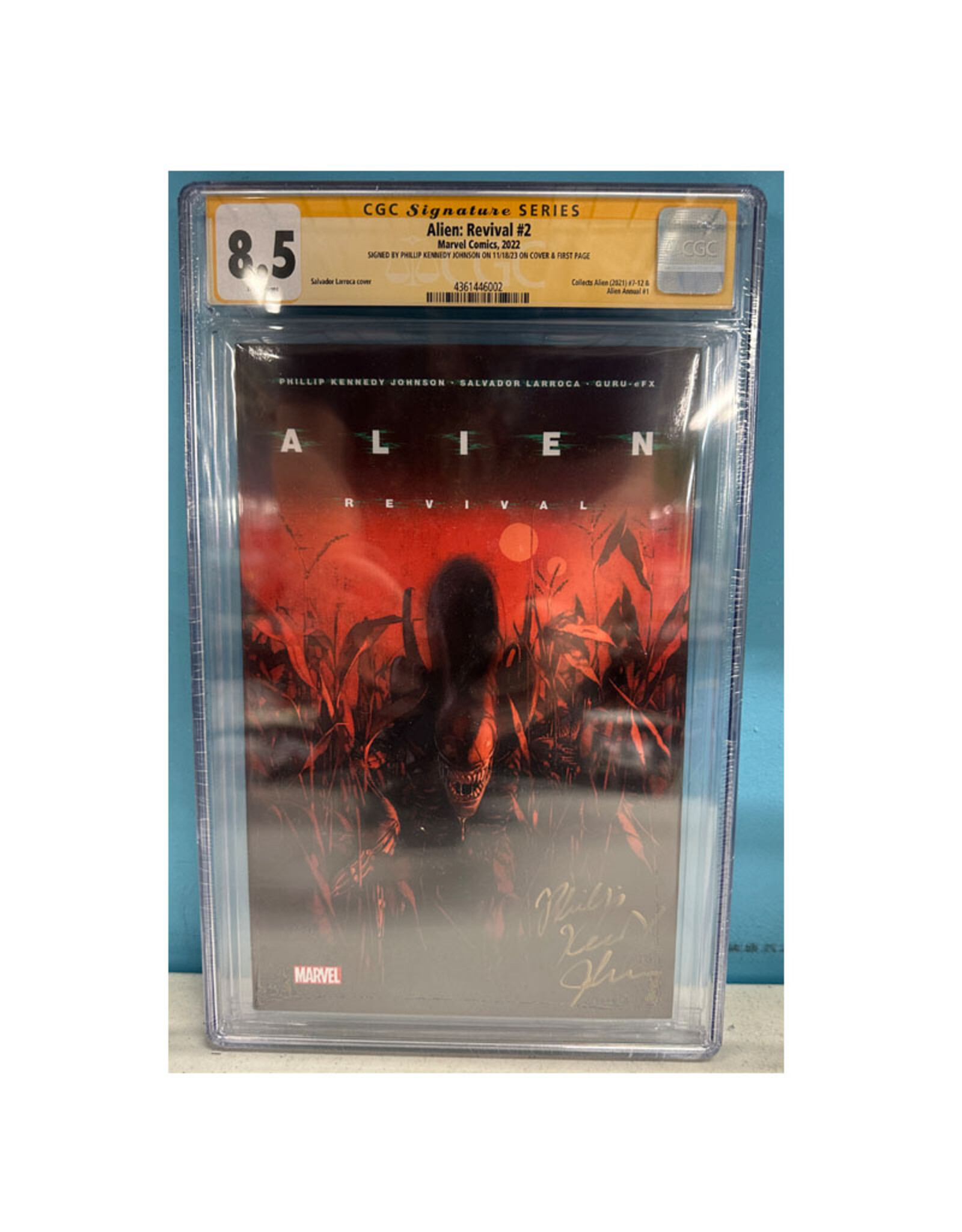 Image Comics Alien: Revival #2 CGC Graded 8.5 signed by Phillip Kennedy Johnson