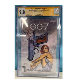 Dynamite James Bond: 007, For King and Country #4 CGC Graded 9.8 signed by Phillip Kennedy Johnson