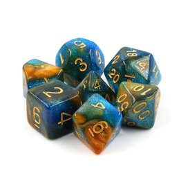 Foam Brain 7ct Dice Set: River at Dusk RPG Dice