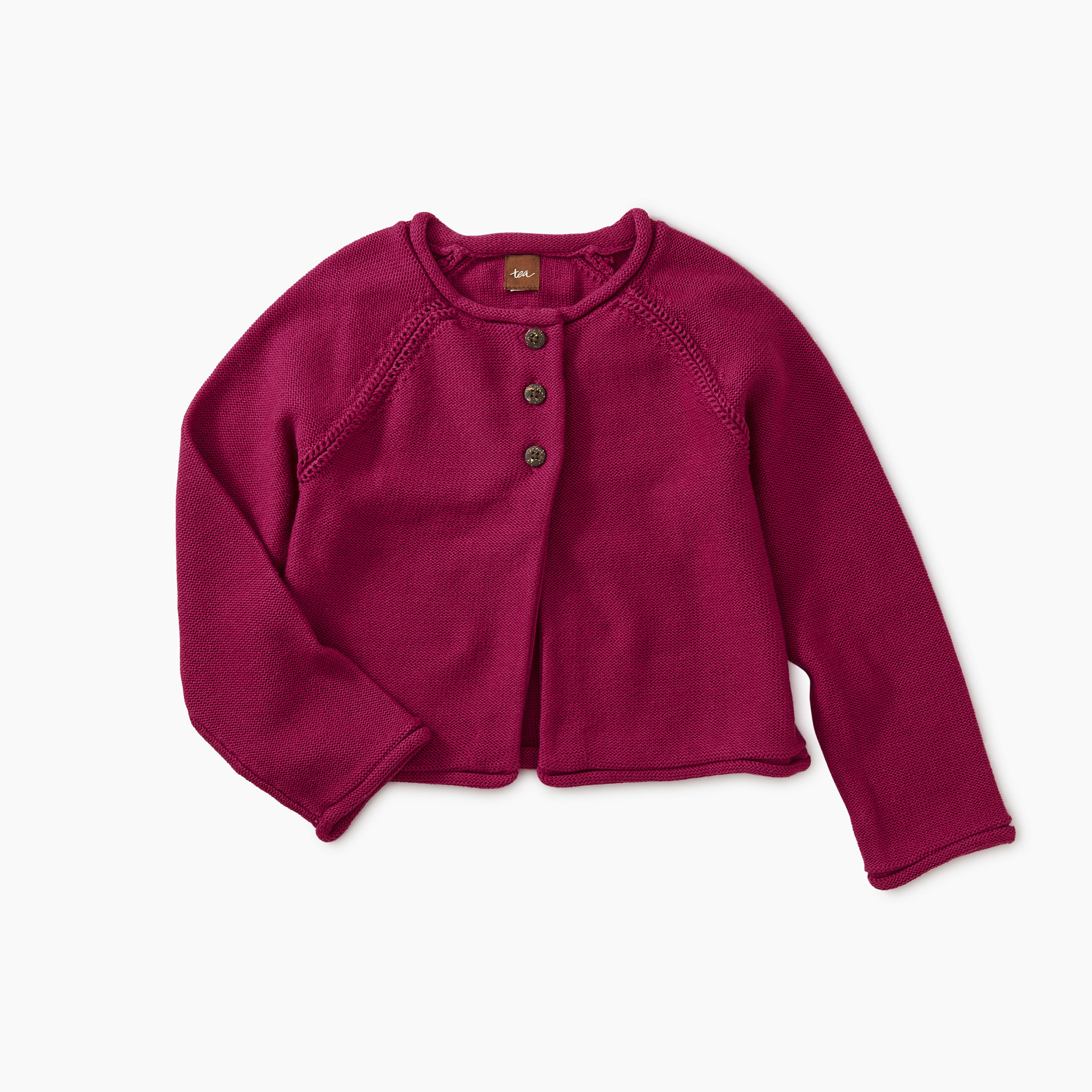 maroon baby cardigan