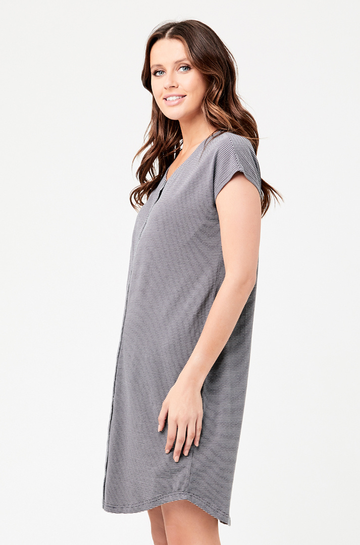 Ripe Maternity Blake Nursing Nightie - Gunship