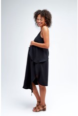 NOM Maternity Beatrice Maternity and Nursing Dress-Black