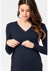 Ripe Maternity Embrace Long Sleeve Top - Navy