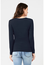 Ripe Maternity Embrace Long Sleeve Top - Navy