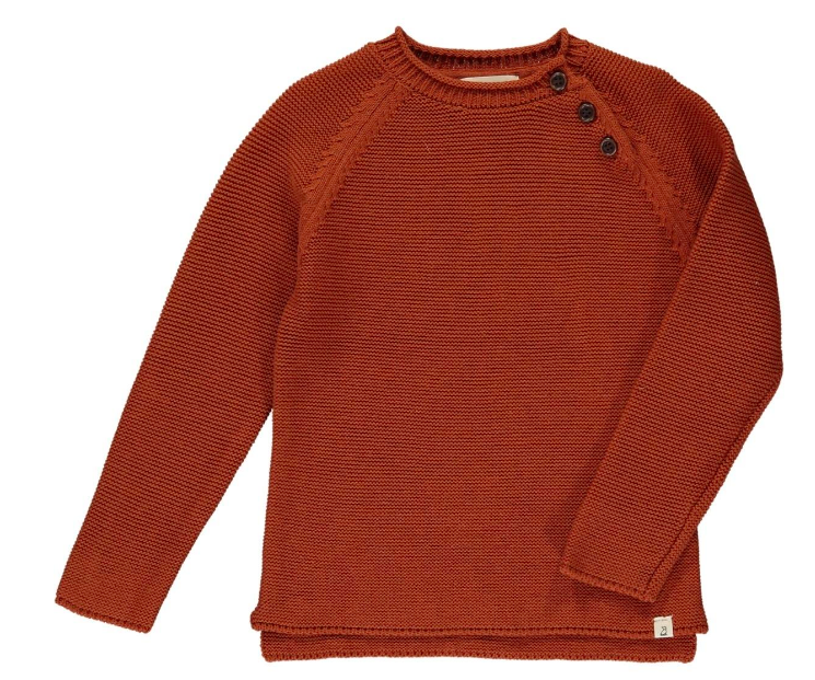 Me + Henry Me + Henry Charming Baby Cardigan - Rust