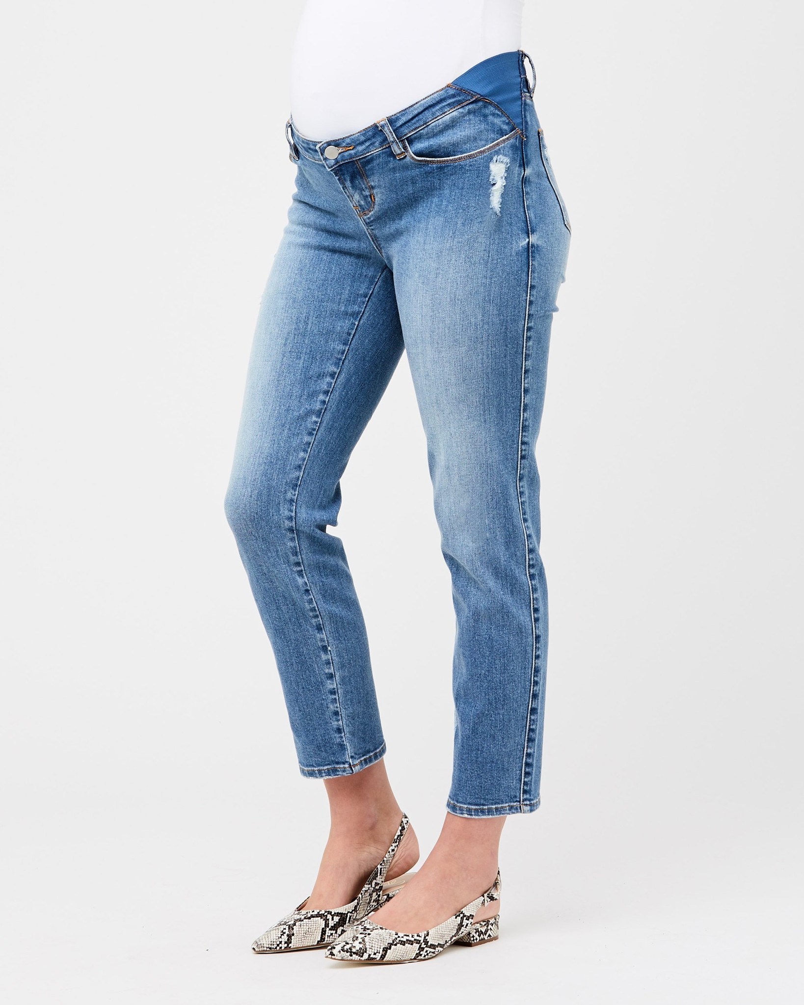 Ripe Maternity Ripe Maternity Inset Panel Dylan Ankle Skinnies - Medium Rinse