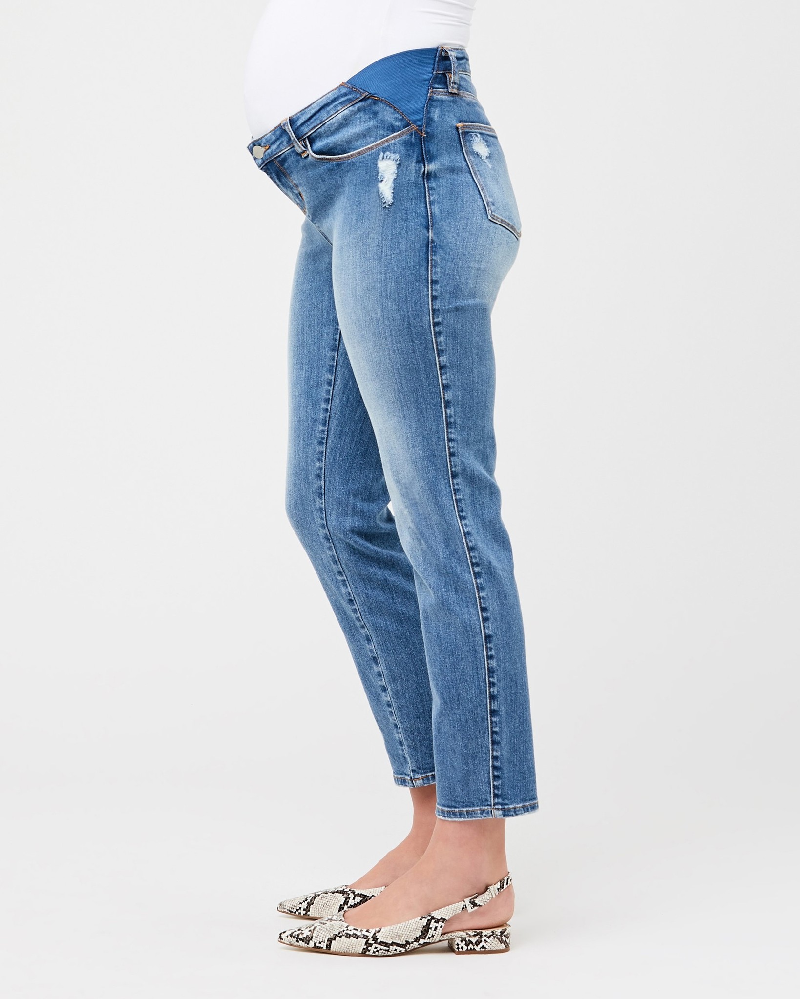 Ripe Maternity Ripe Maternity Inset Panel Dylan Ankle Skinnies - Medium Rinse