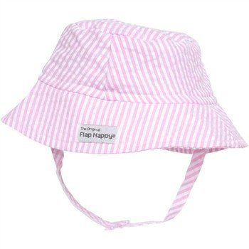 Flap Happy Crusher Hat - Pink Seersucker