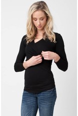 Ripe Maternity Embrace Long Sleeve Top - Black