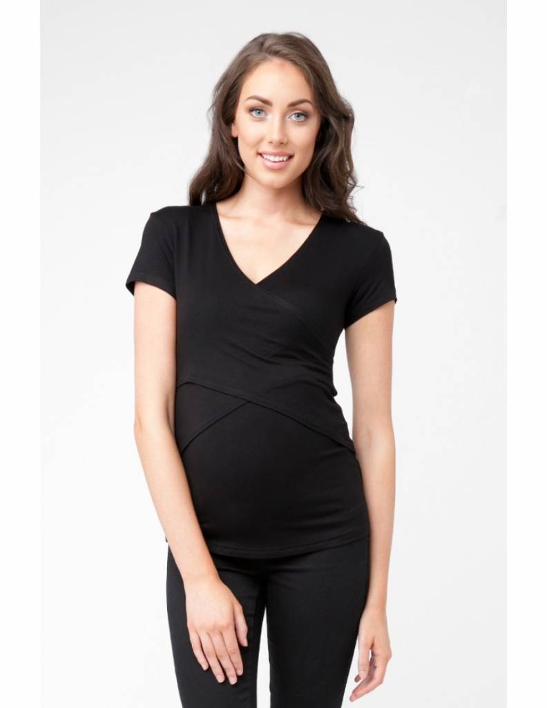Ripe Maternity Embrace Short-Sleeved Tee - Black