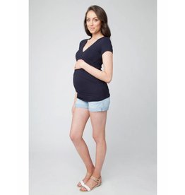 Ripe Maternity Embrace Short-Sleeved Tee - New Navy