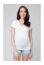 Ripe Maternity Embrace Short-Sleeved Tee - White