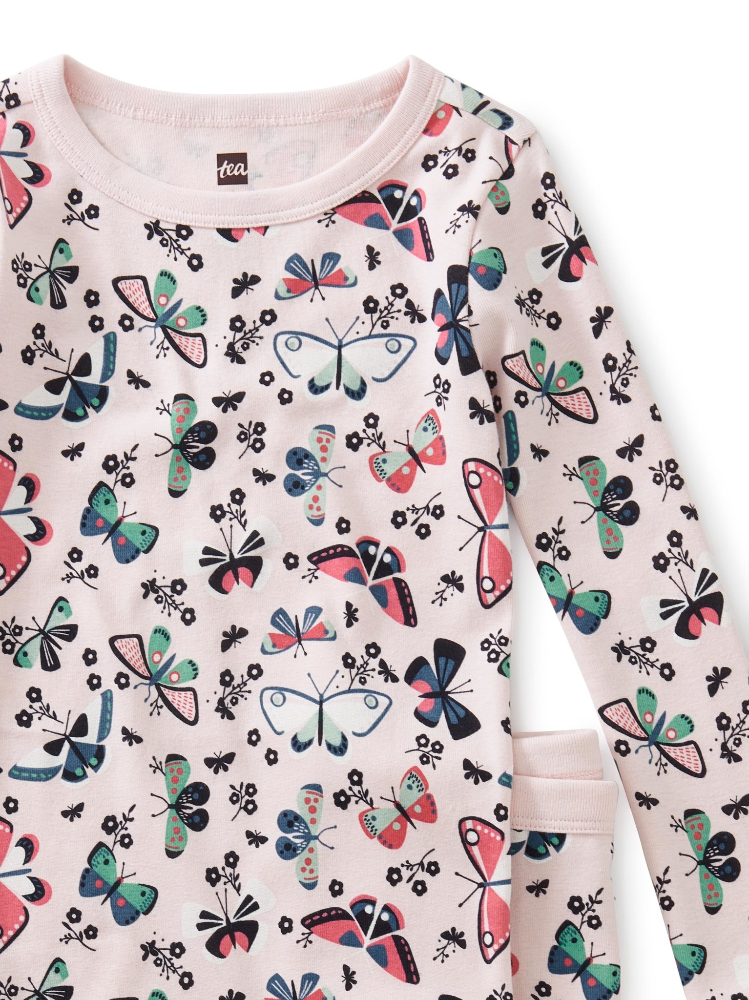 Tea Collection Butterfly Flutter Long Sleeve Pajamas