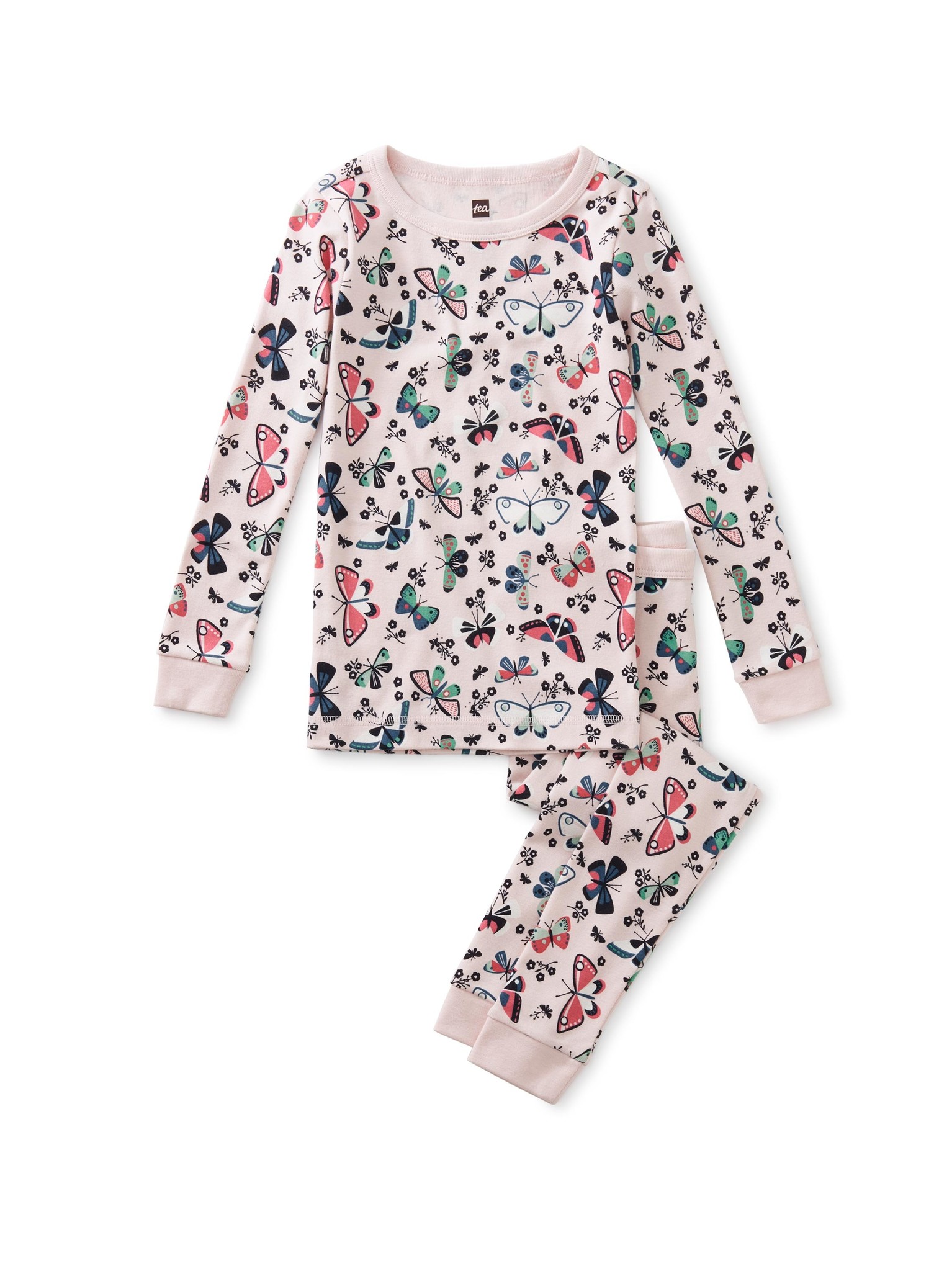 Tea Collection Butterfly Flutter Long Sleeve Baby Pajamas
