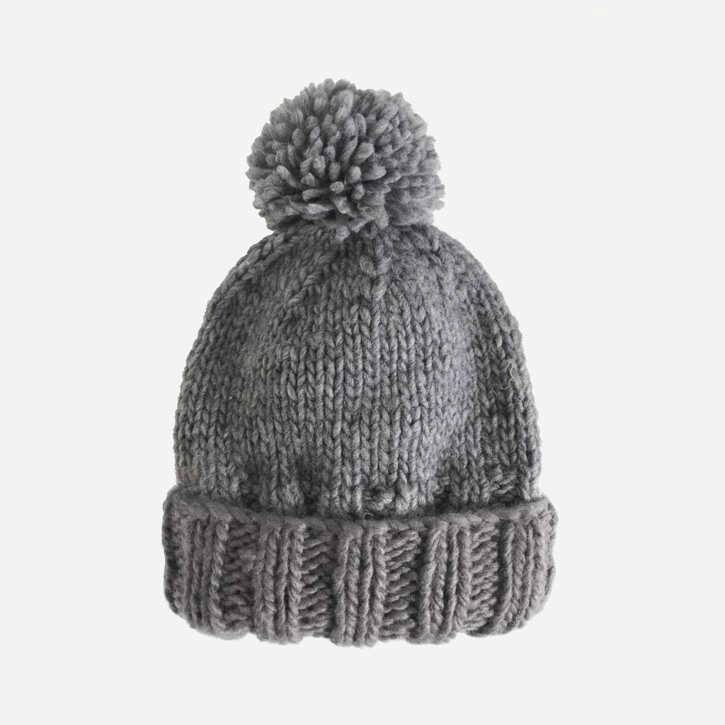 The Blueberry Hill The Blueberry Hill Classic Pompom Beanie - Zinc