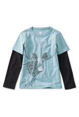 Tea Collection Hey, Moose! Layered Graphic Tee