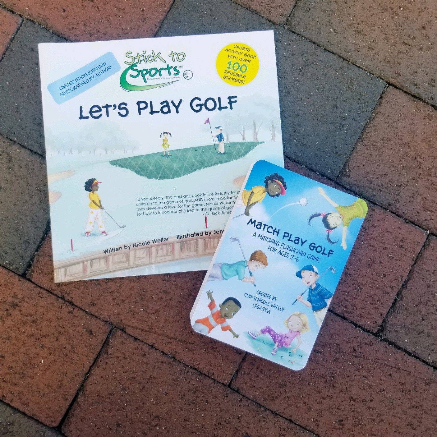 Nicole Weller Nicole Weller Let's Play Golf Book & Card Set