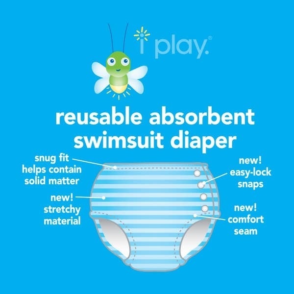 Green Sprouts Green Sprouts Swim Diaper - Pastel Sailboats