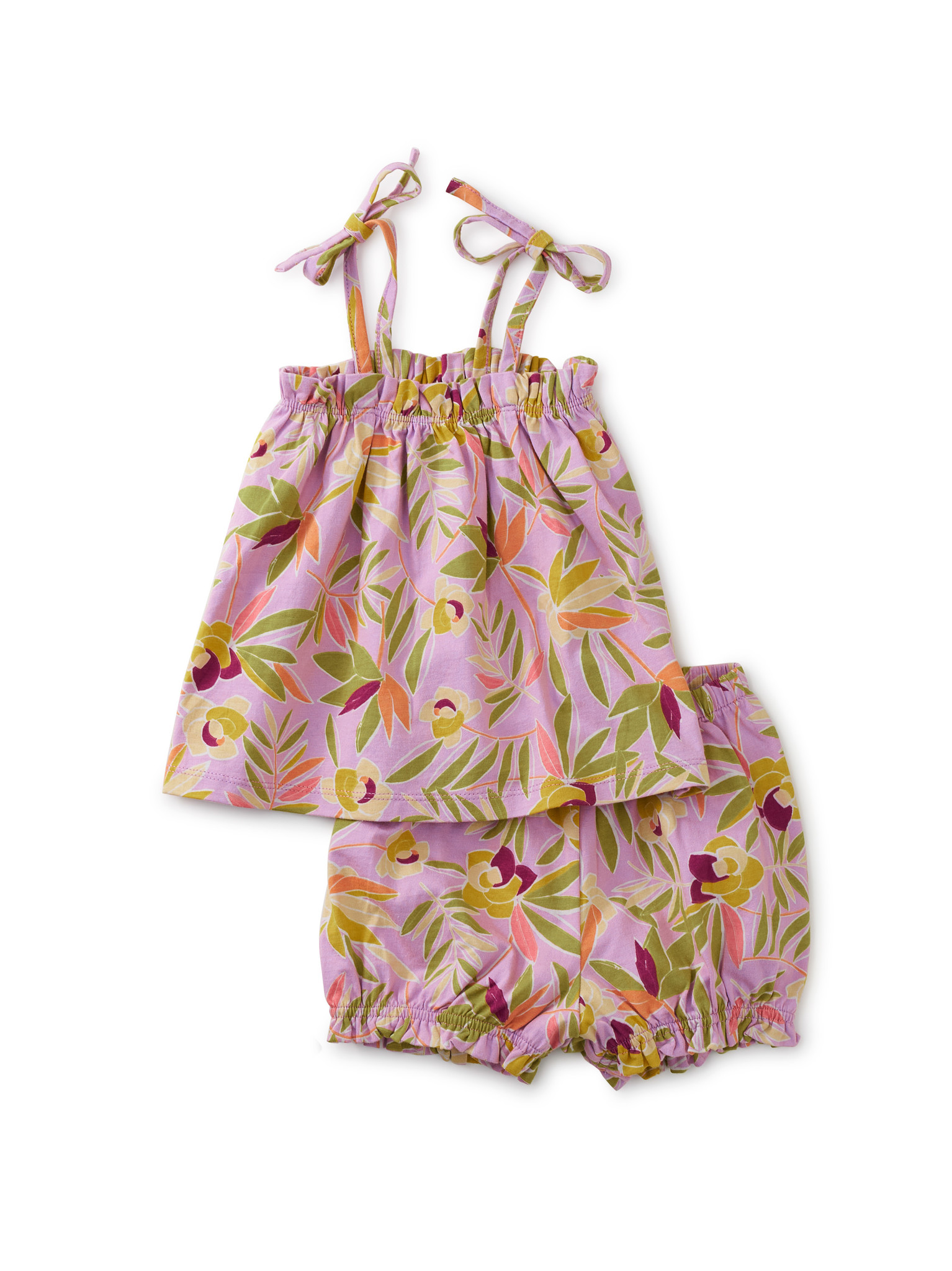 Tea Collection Tie Shoulder Strap Set - Tropical Purple