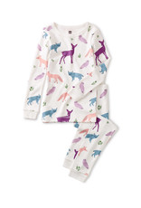 Tea Collection Tea Collection Cotton Footed Pajamas - Lapland Forest Friends