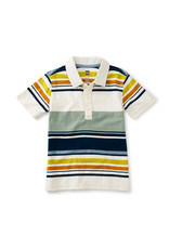 Tea Collection Striped Polo Shirt - Sea  Stripe