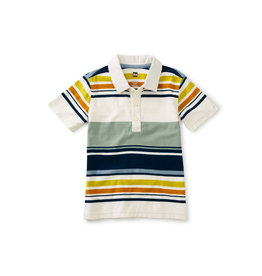 Tea Collection Striped Polo Shirt - Sea  Stripe