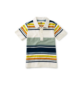 Tea Collection Striped Polo Shirt - Sea  Stripe