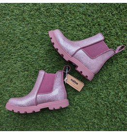 Native Kensington Boot - Shine Bright Pink Glitter