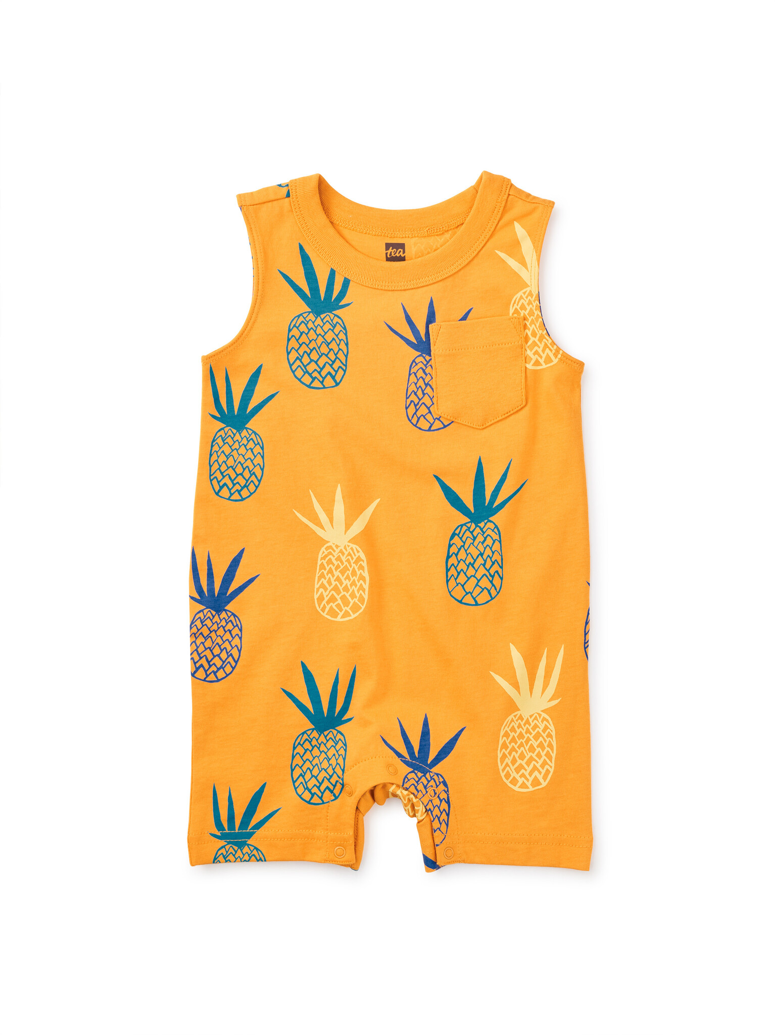 Tea Collection Pineapples in Portugal Pocket Tank Romper