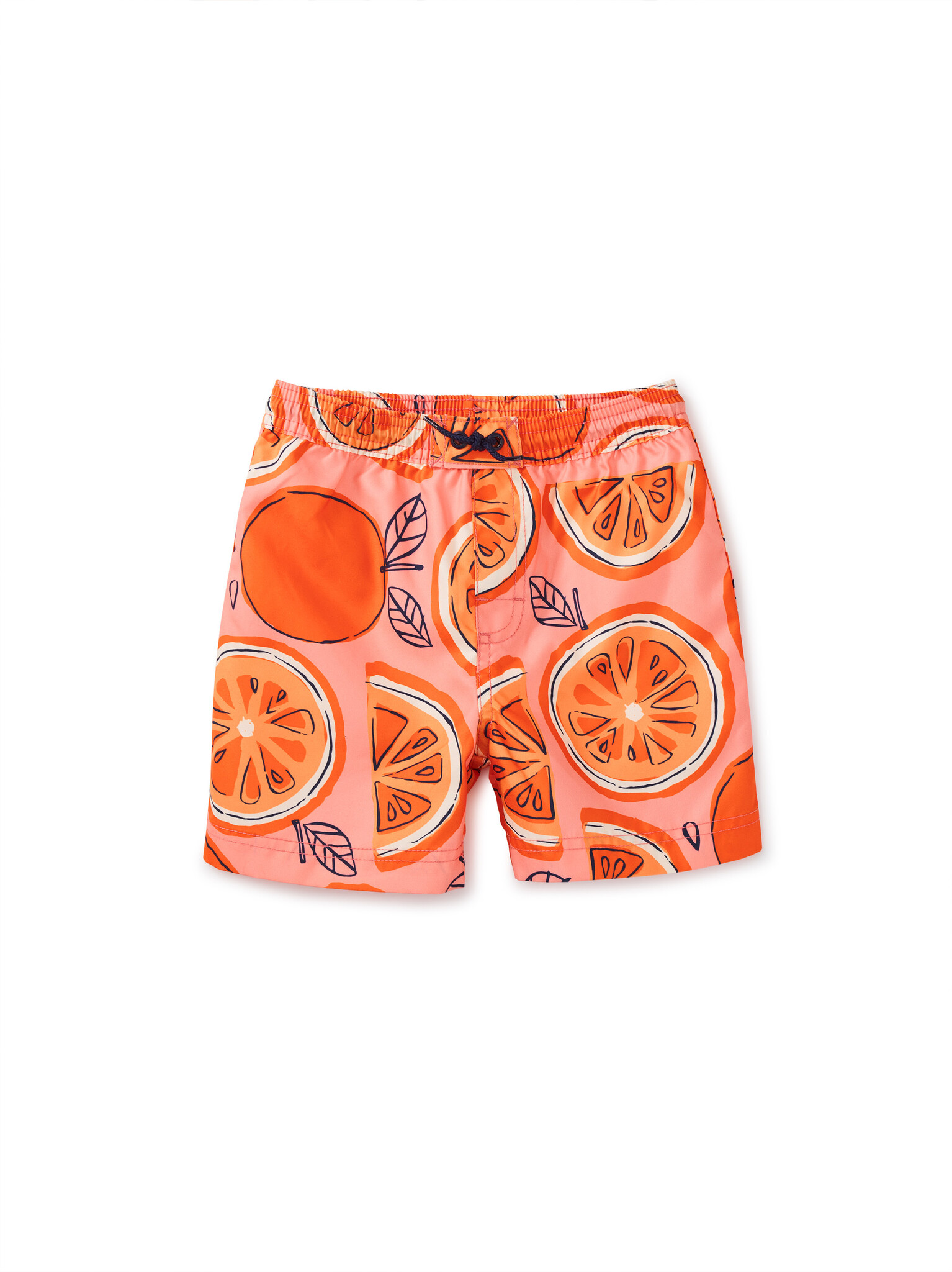 Tea Collection Printed Oranges Swim Trunks