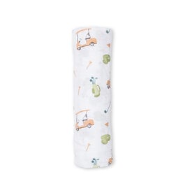 Lulujo Lulujo Classic Cotton Artisan Swaddle - Golfing