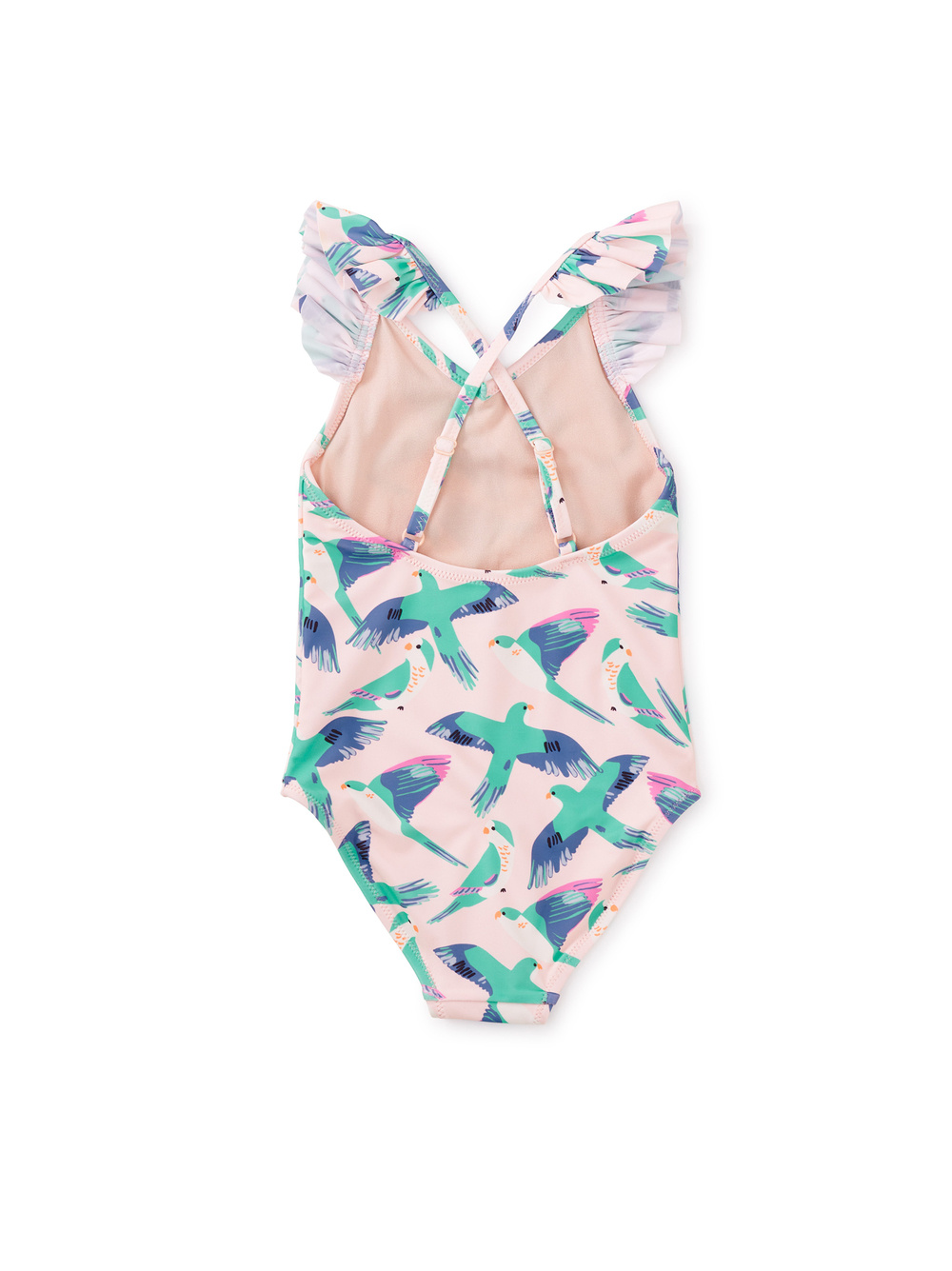 Tea Collection Parrot Polka Crossback Flutter One-Piece