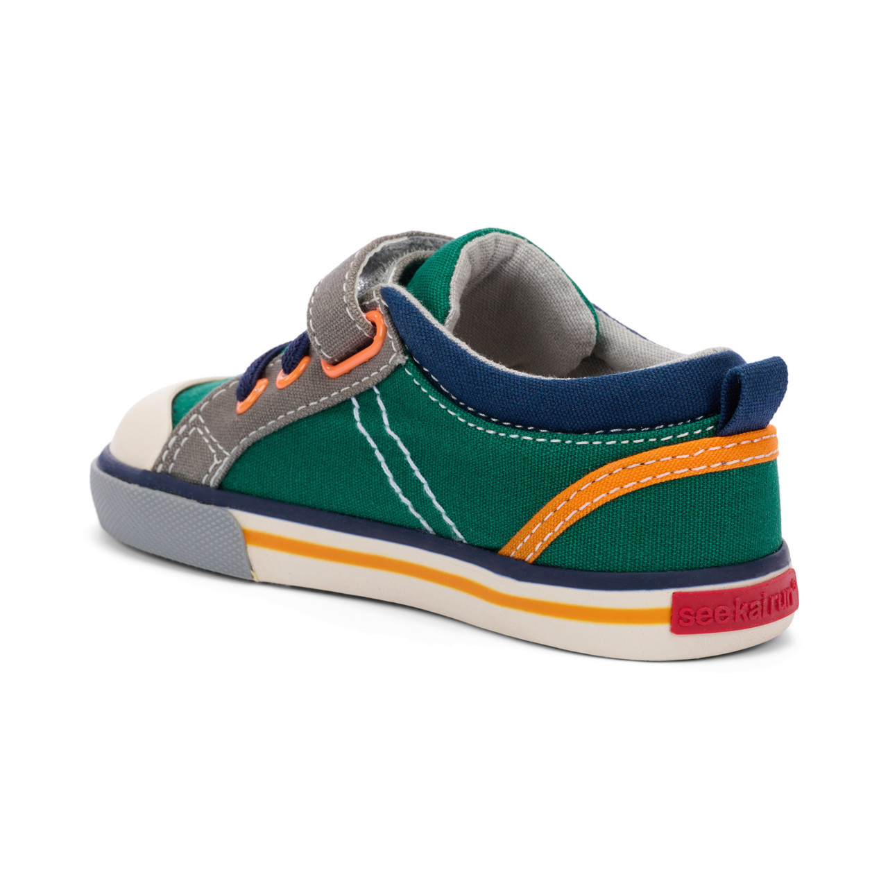 See Kai Run See Kai Run Sneaker - Tanner - Kelly Green Canvas