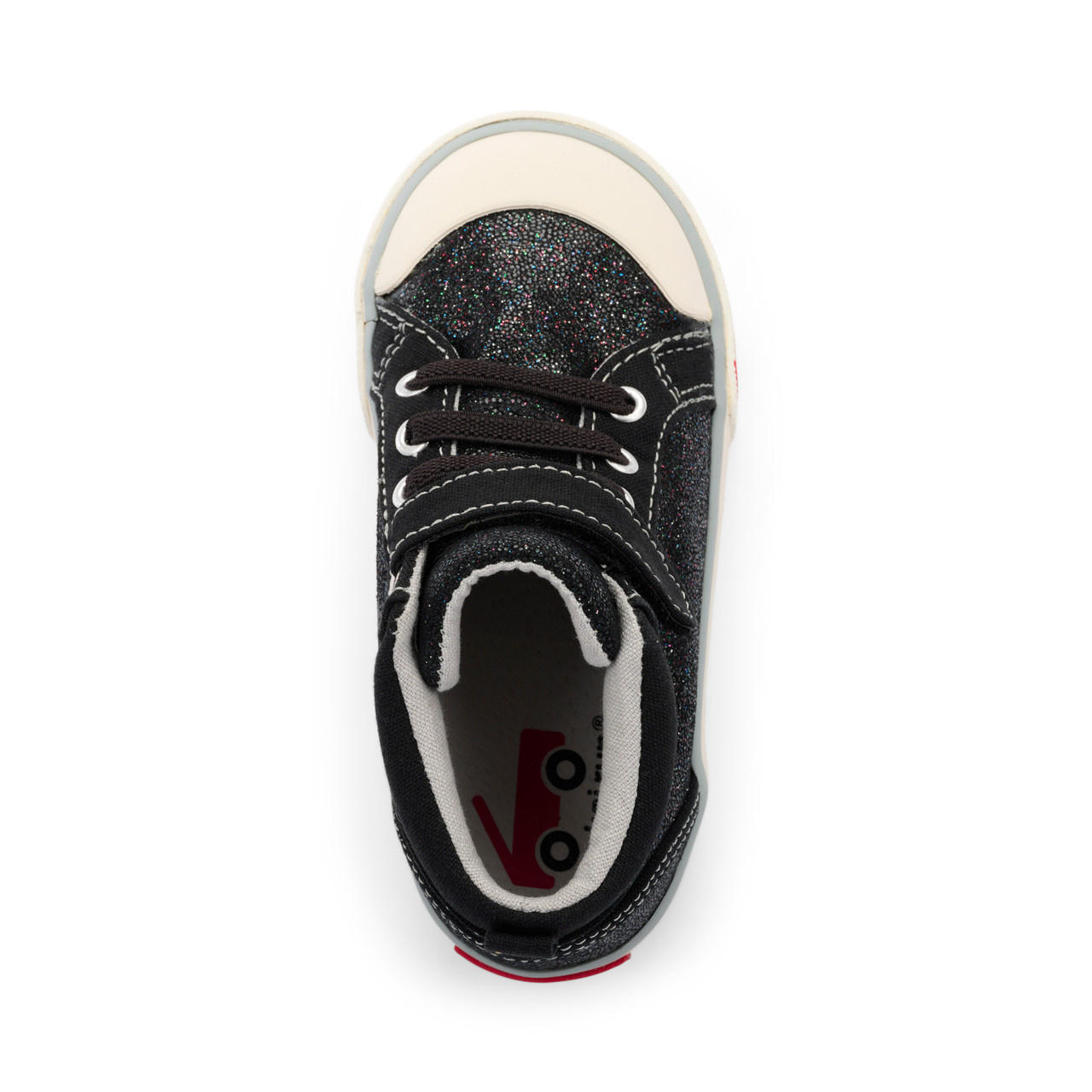 See Kai Run See Kai Run Sneaker - Peyton - Black Glitter Leather