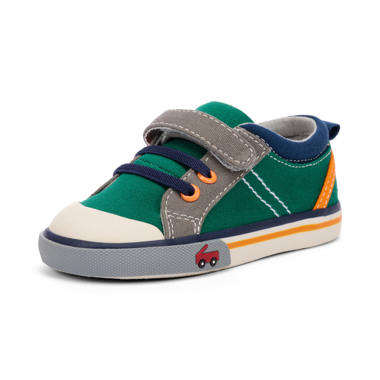 See Kai Run See Kai Run Sneaker - Tanner - Kelly Green Canvas