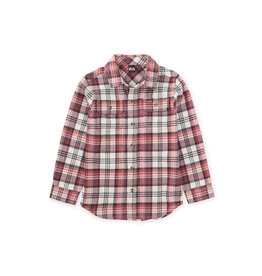 Tea Collection Flannel Button Shirt - Bon  Plaid