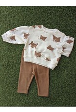 Play Up Kitty Print Fleece Sweater & Legging Set