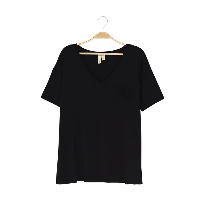 Kyte Baby Kyte Baby Slub Bamboo Tee - Black