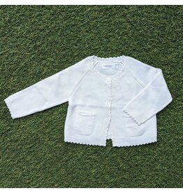 Mayoral Mayoral Classic Pocket Cardigan - Pure White