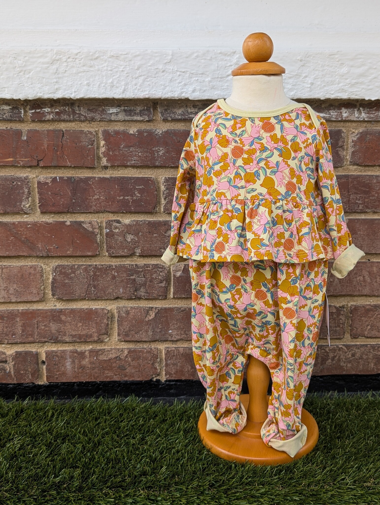 Tea Collection Peplum Baby Romper - Royal
