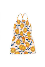 Tea Collection African Sunflowers Smocked Cross-Back Romper