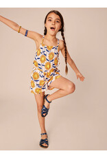 Tea Collection African Sunflowers Smocked Cross-Back Romper